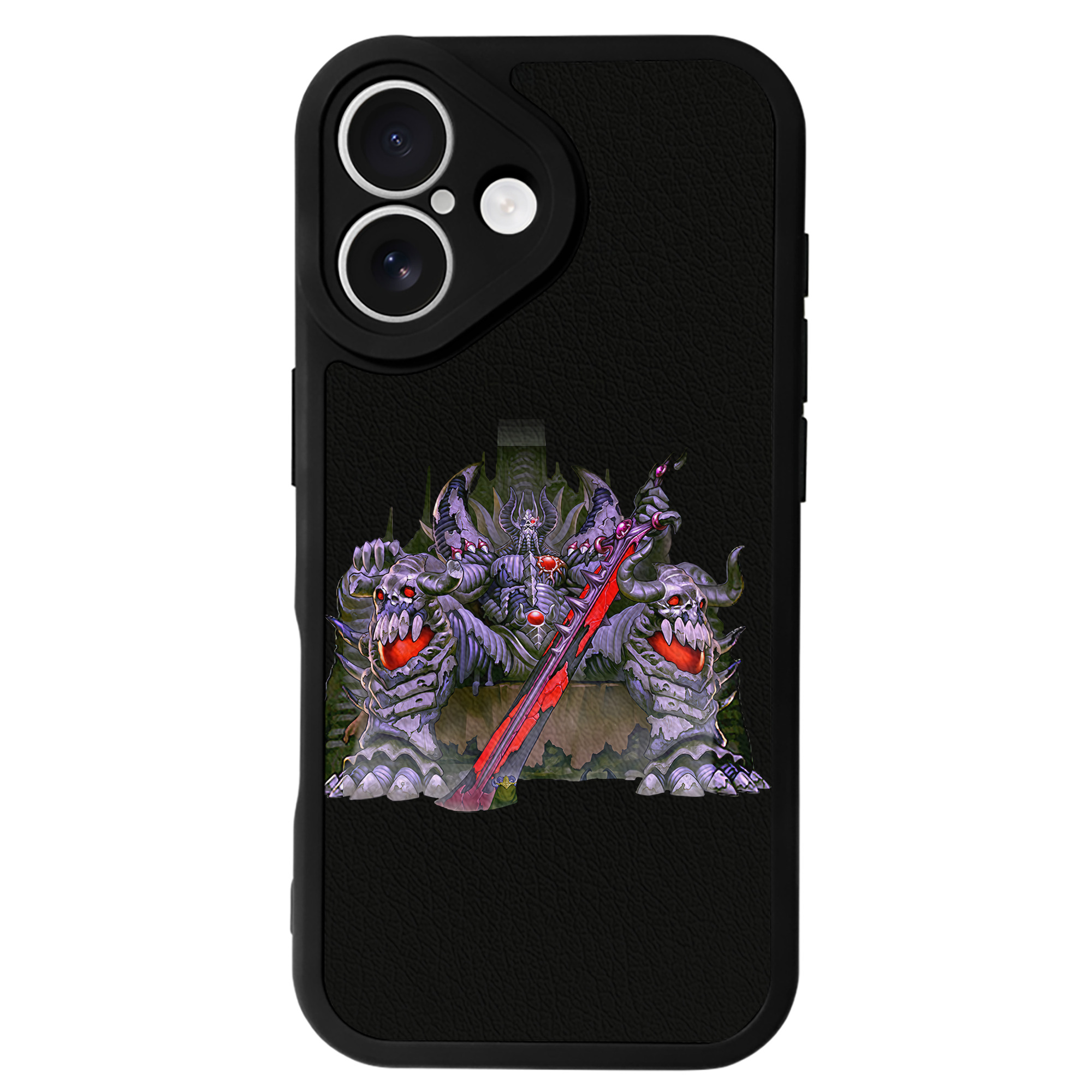 （画像用） 遊☆戯☆王 Yu-Gi-Oh! 【iPhone 16シリーズ対応】シリコンスマホケース（レザー調） 材質：シリコン